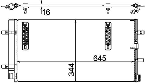 Audi A/C Condenser 8K0260403AF - Behr Premium 351303501